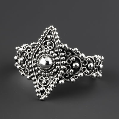 Taxco filigree cuff bracelet