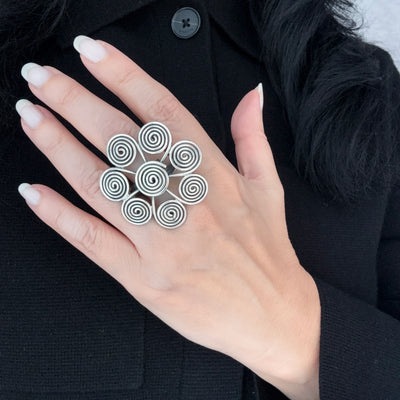 Infinity Spiral Taxco Ring
