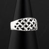 Taxco sterling silver basket weave ring