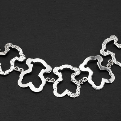 teddy links sterling silver bracelet