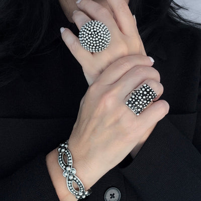 Ehco Dot Taxco Silver Ring