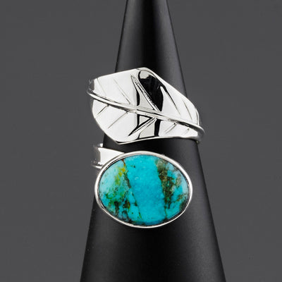 Leaf and Stone Ring