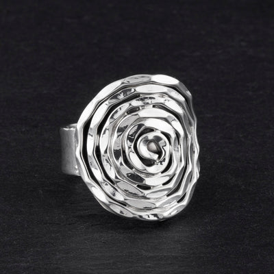 vortex chunky silver ring