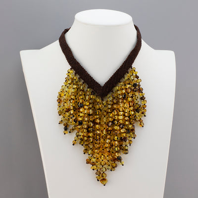 waterfall amber necklace