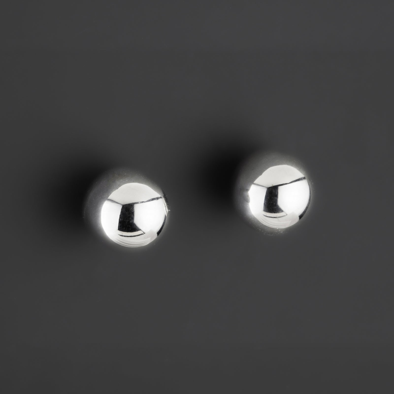 10 mm sterling silver ball stud earrings