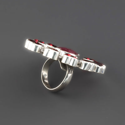 Heartburst Ruby Ring