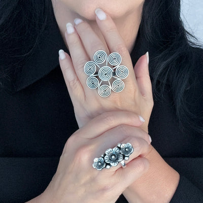 Infinity Spiral Taxco Ring