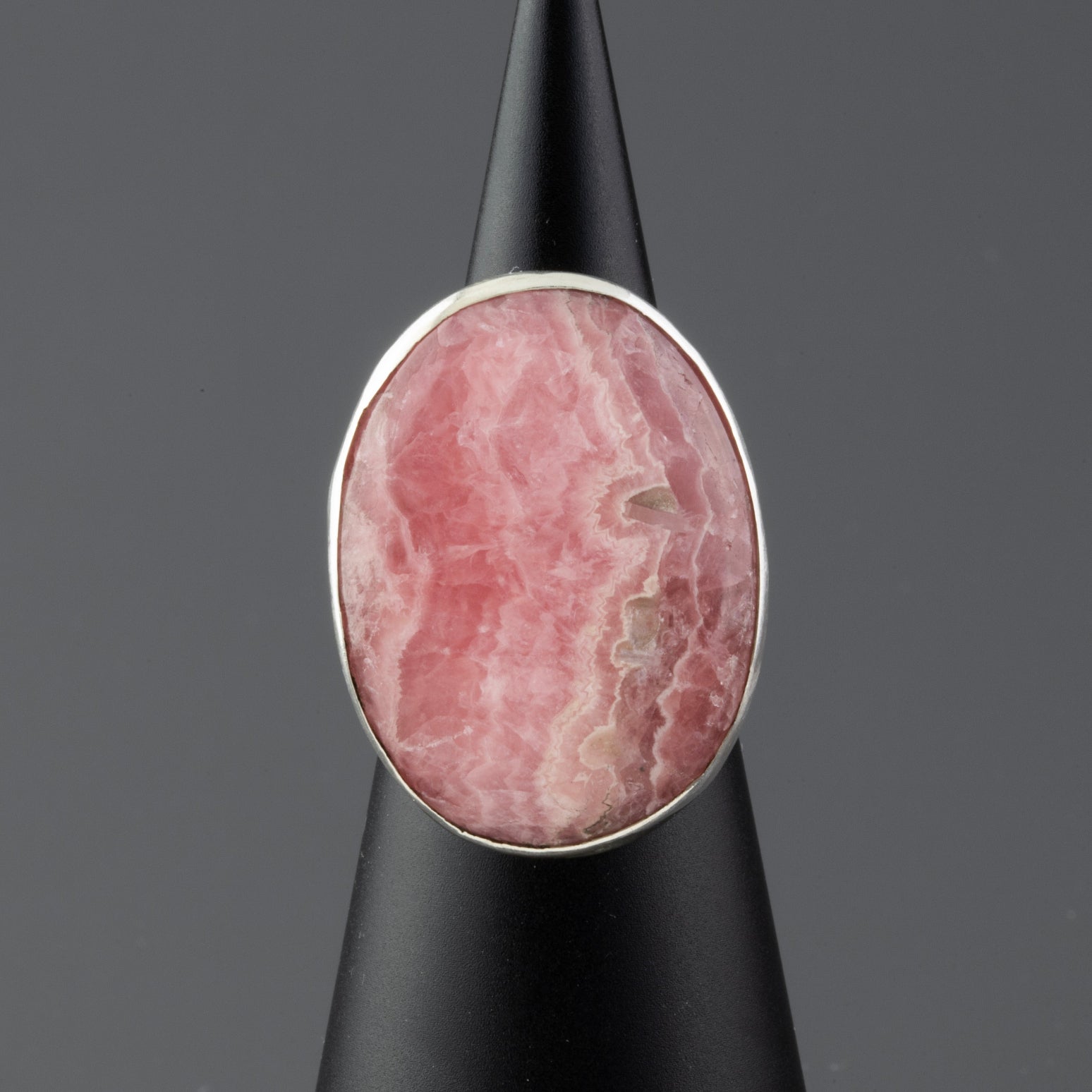 The Pink Cloud Rhodochrosite Ring