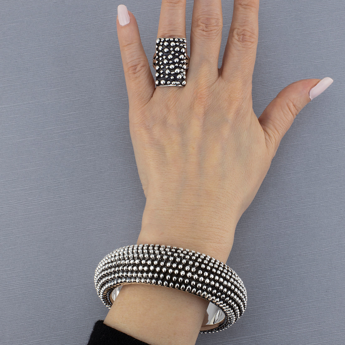 Ehco Dot Taxco Silver Ring