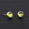 6mm peridot stud earrings