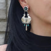 Large Frida Kahlo Style Earrings