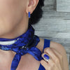 Lapis Lazuli Sterling Silver Wide Band Ring