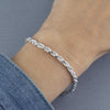 Mexican Silver Rope Chain Bracelet