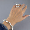 Sterling Silver Single Ball Ring