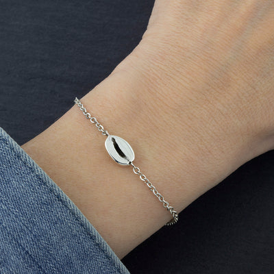 Sterling Silver Coffee Bean Bracelet