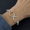 Sterling Silver Infinity Link Bracelet