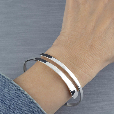 Sterling Silver Wrap Bangle Bracelet