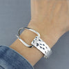 Sterling Silver Asymmetric Cuff Bracelet
