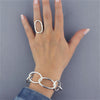 Sterling Silver Double Strand Chain Bracelet