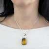 Chiapas Amber Pendant Necklace