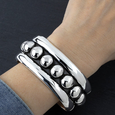 Taxco Luxe Beaded Bangle Bracelet - Reveka Rose