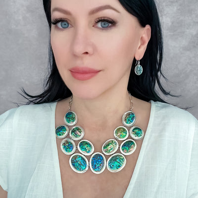 Ocean's Echo Abalone Necklace