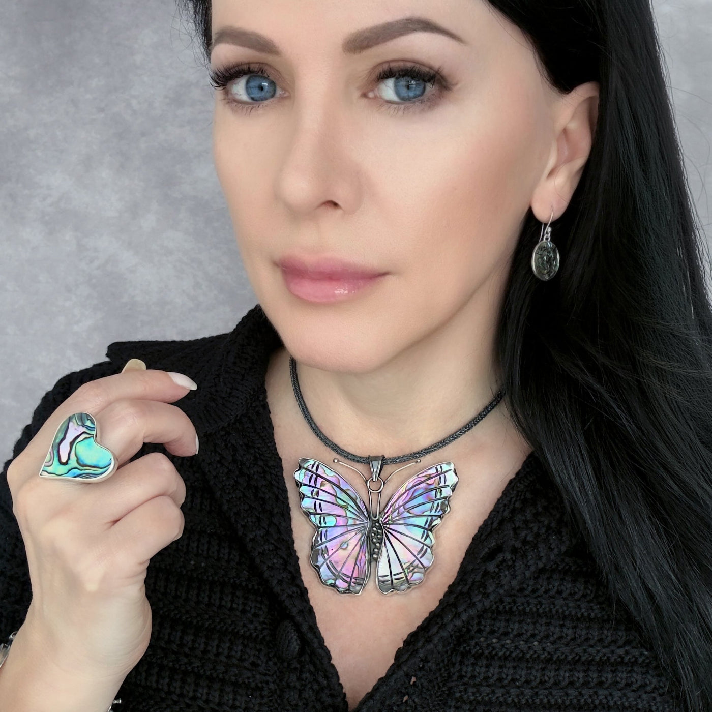 Butterfly Majesty Abalone Pendant
