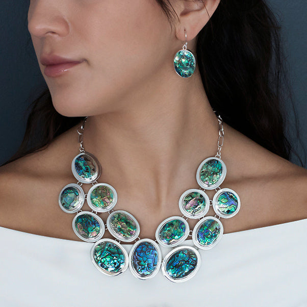 Ocean's Echo Abalone Necklace