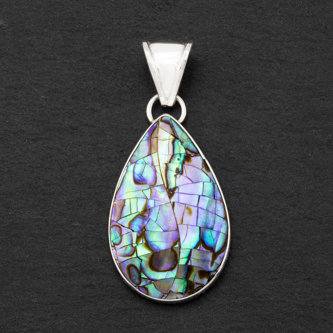 abalone teardrop pendant