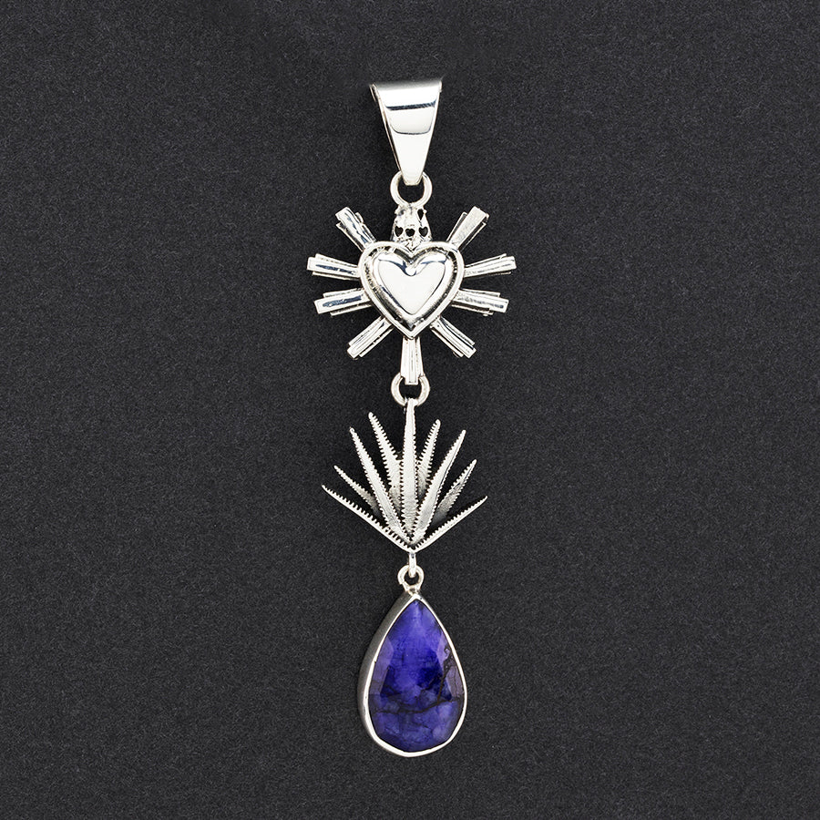 Agave Blossom Heart Pendant