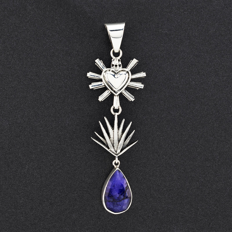 Agave Blossom Heart Pendant