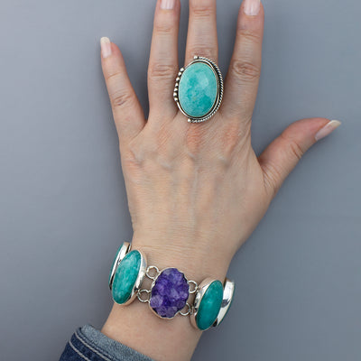 Large Amazonite Ring