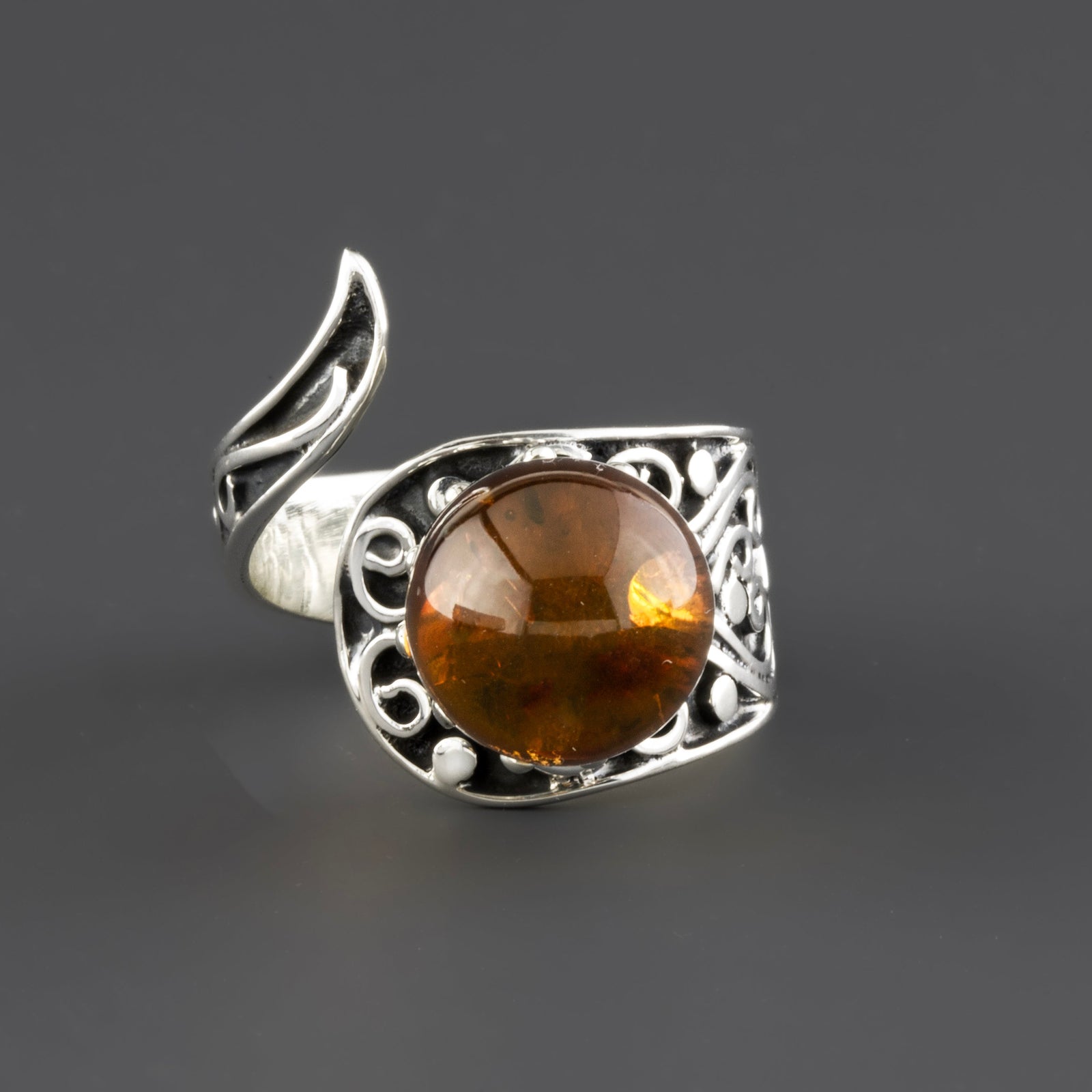 Amber Tide Ring