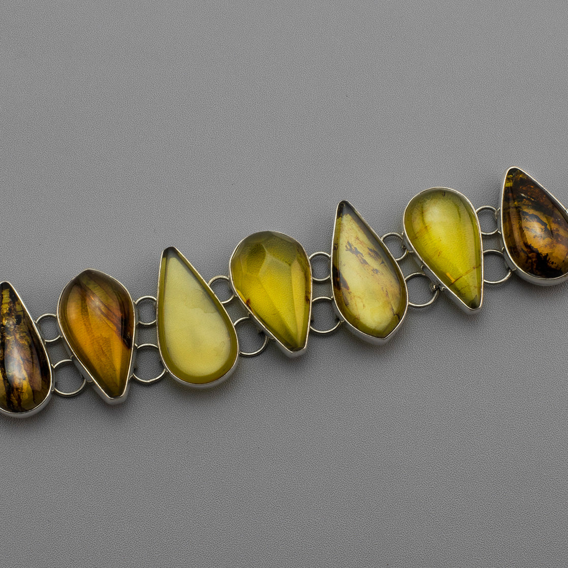 Amber Teardrop Bracelet