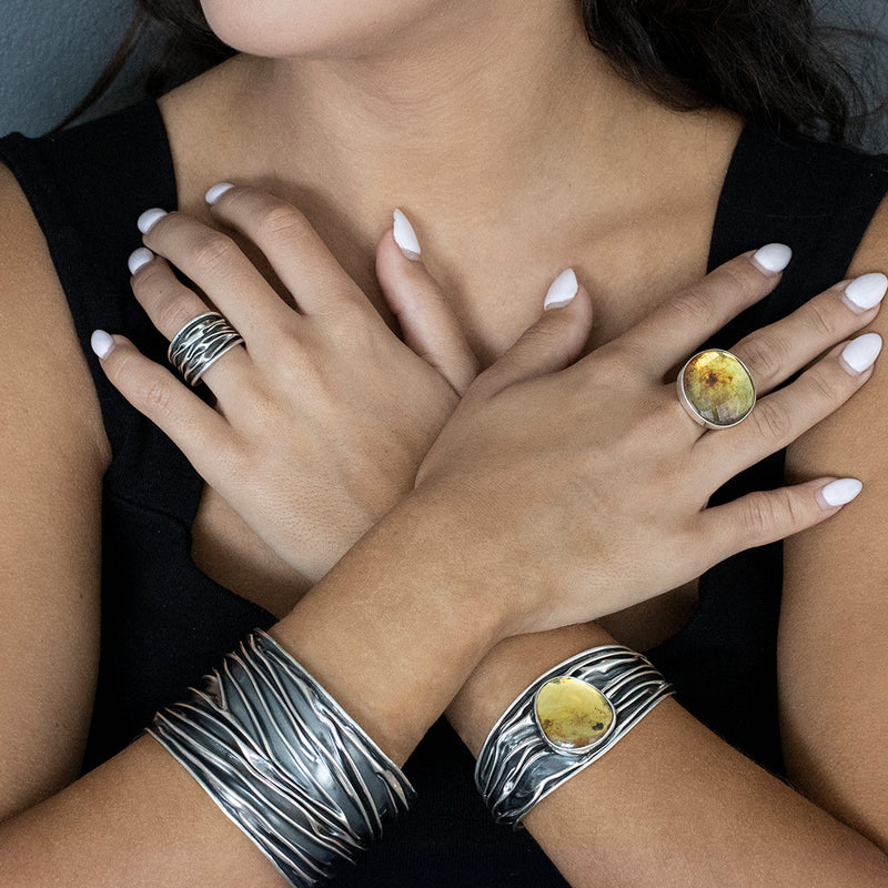 large irregular amber ring
