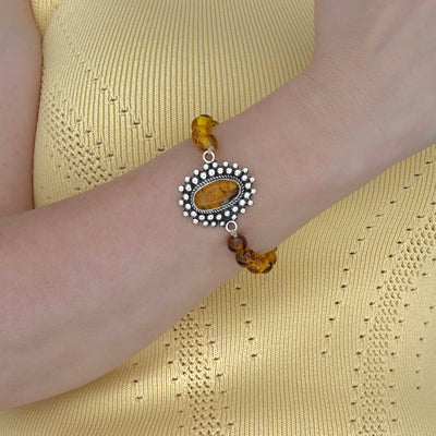 Golden Hour Amber Bracelet