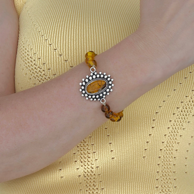 amber friendship bracelet