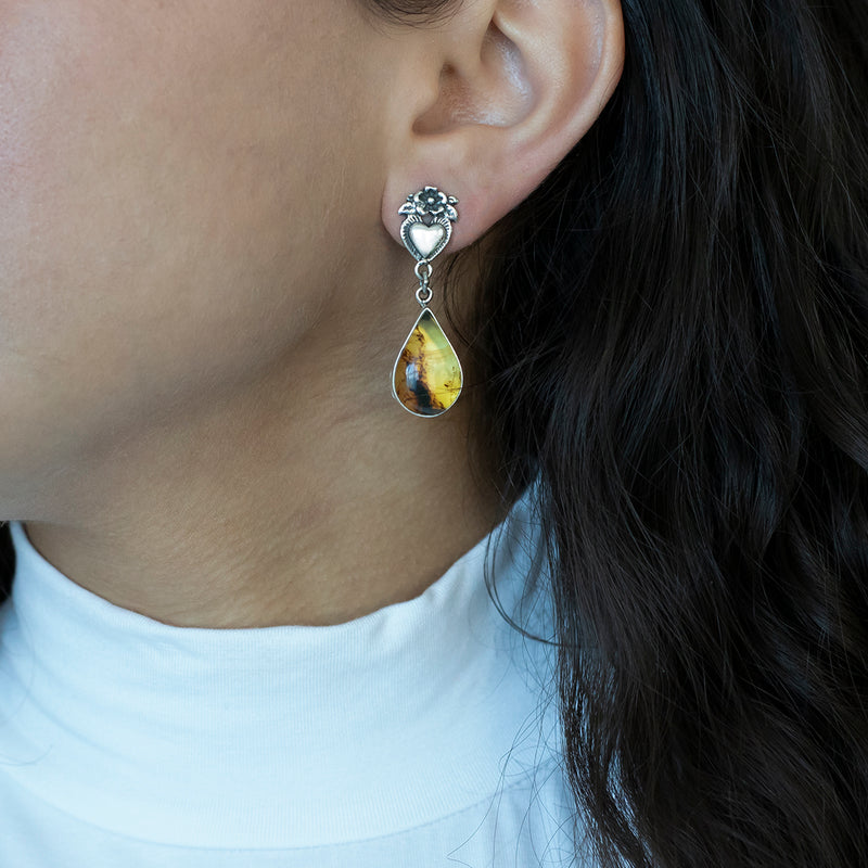 amber  milagros earrings