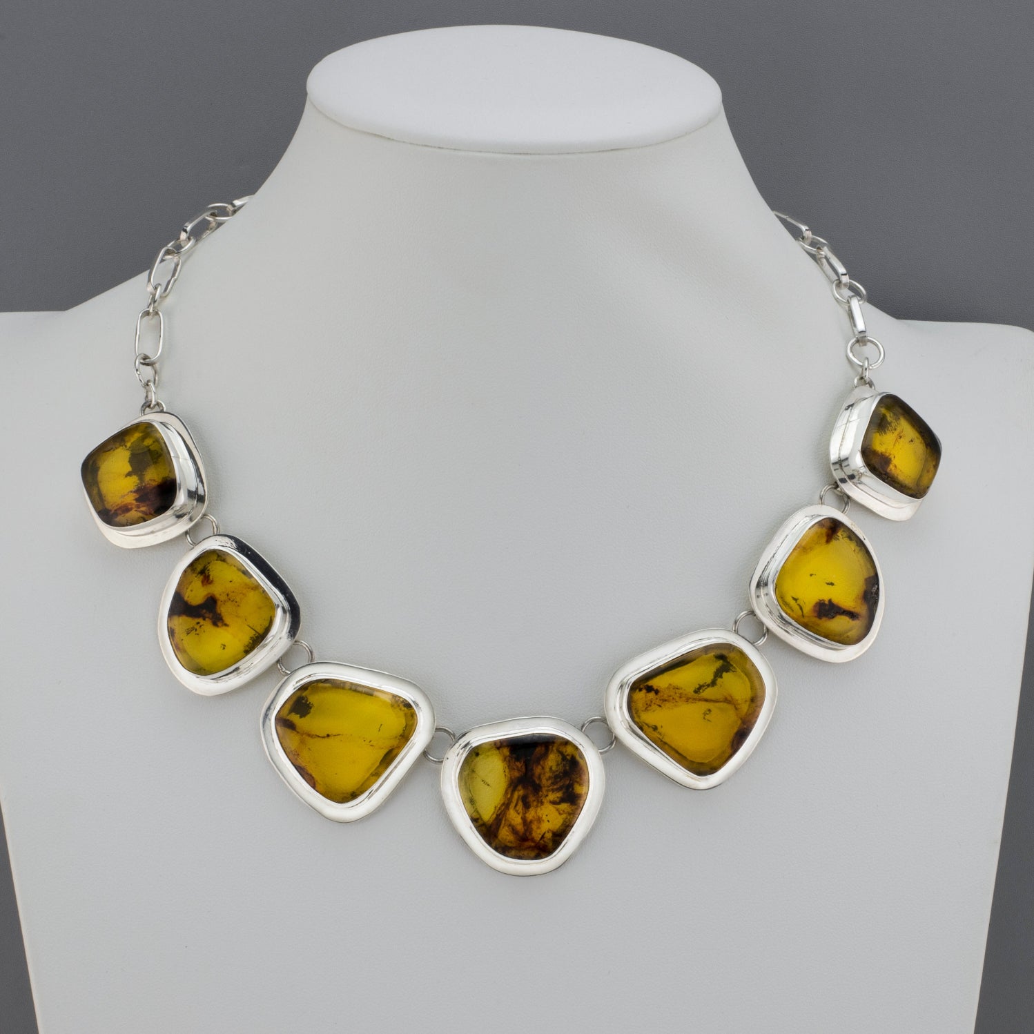 amber statement necklace