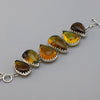 Mexican Amber Teardrop Bracelet
