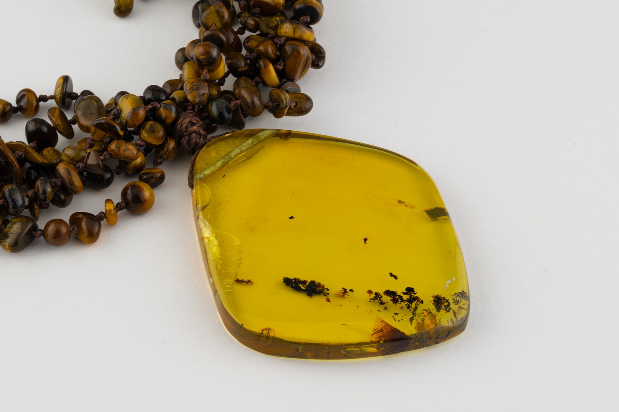 Amber Slab Necklace