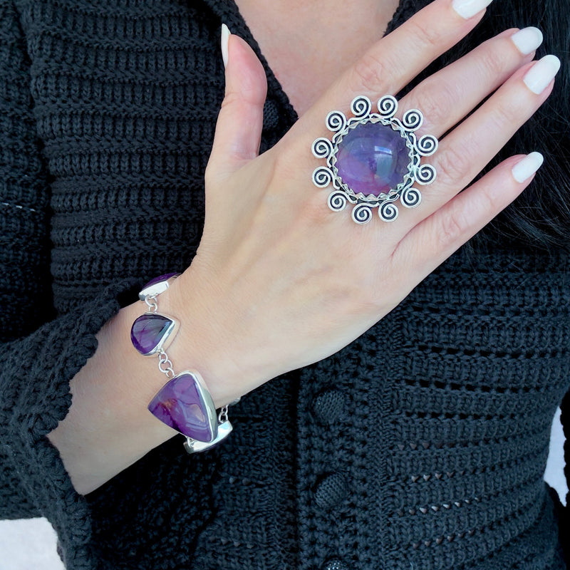 amethyst empress statement ring