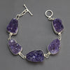 amethyst druzy bracelet