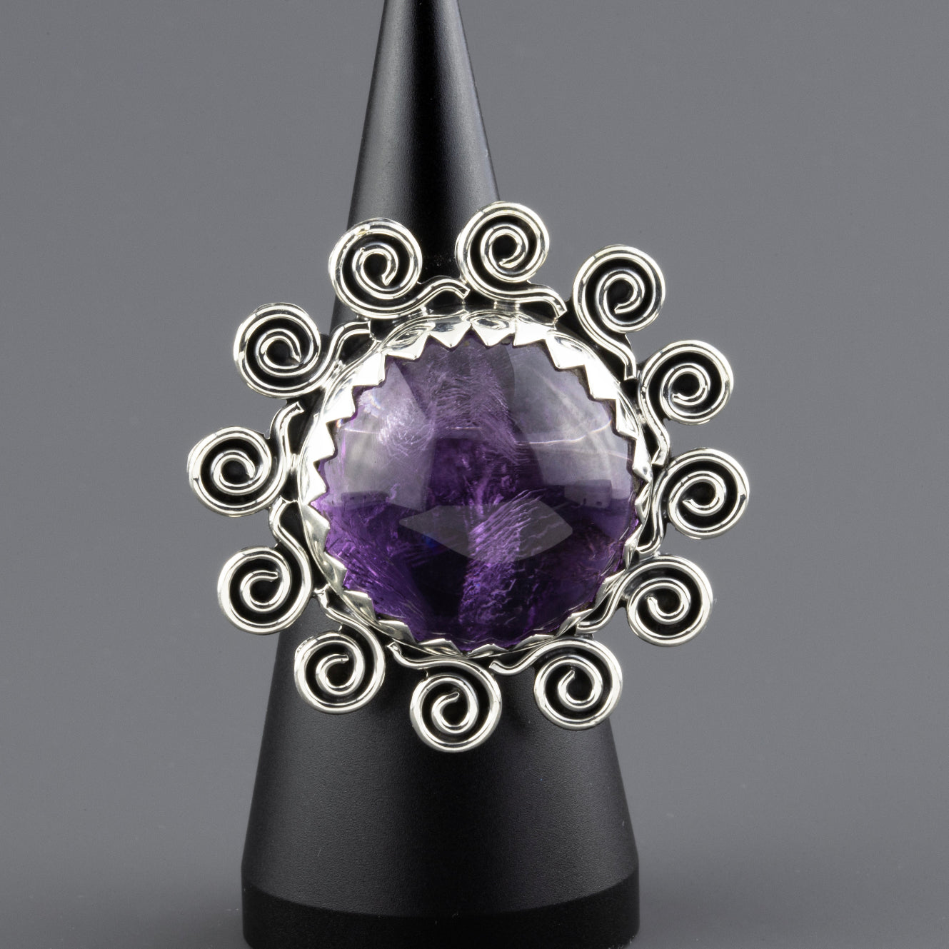 amethyst empress statement ring