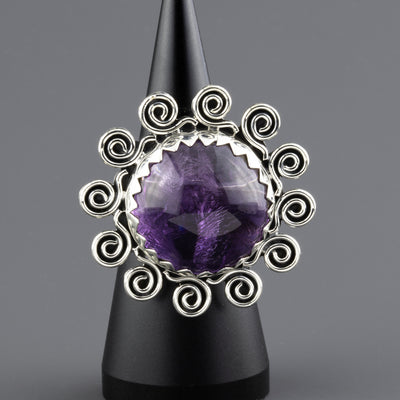 amethyst empress statement ring