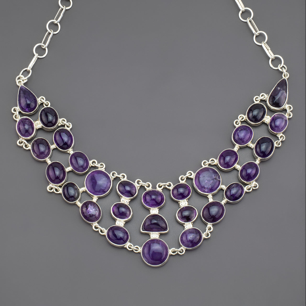 Purple Reign Amethyst Statement Necklace
