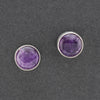 amethyst stud earrings
