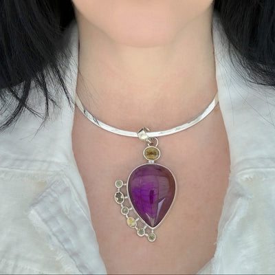Ametrine & Citrine Statement Pendant