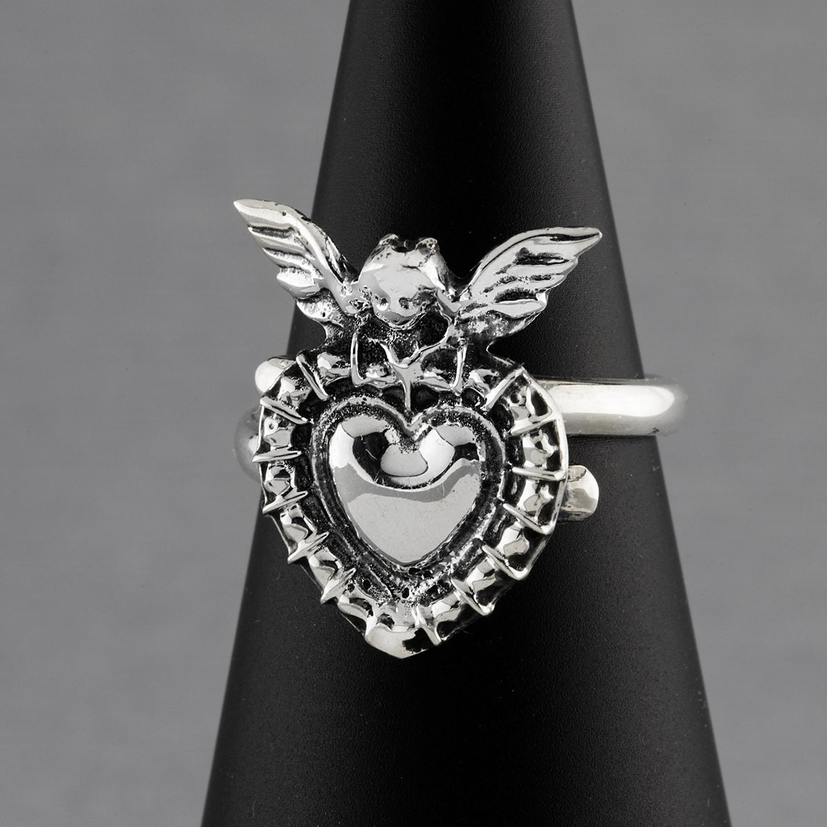 angel Taxco silver ring