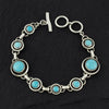azure orbit turquoise link bracelet